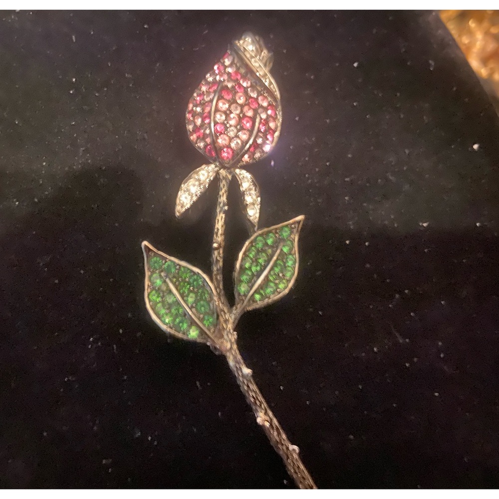 Kenneth Jay Lane beautiful Rose Brooch